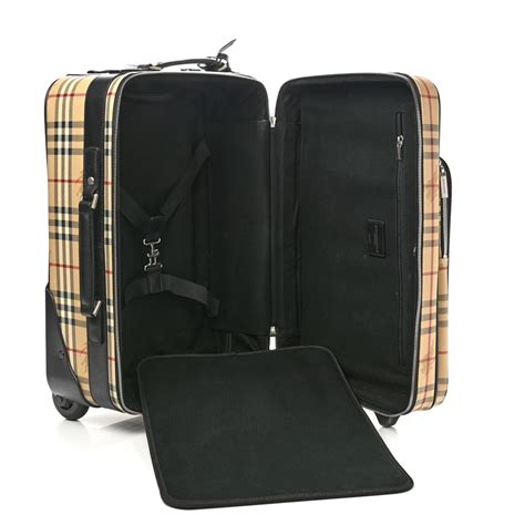 fake burberry suitcase|Burberry luggage carry on.